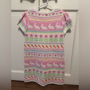EUC GYMBOREE KNITTED SWEATER EASTER DRESS BUNNY DRESS size 8